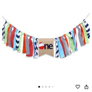 Colorful First Birthday Banner